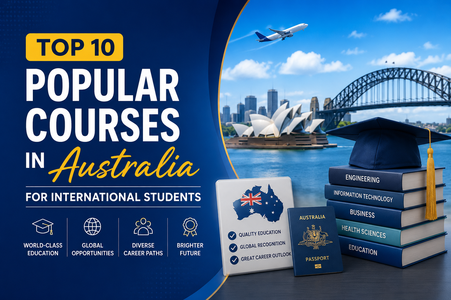 Top 10 Popular Courses in Australia for International Students