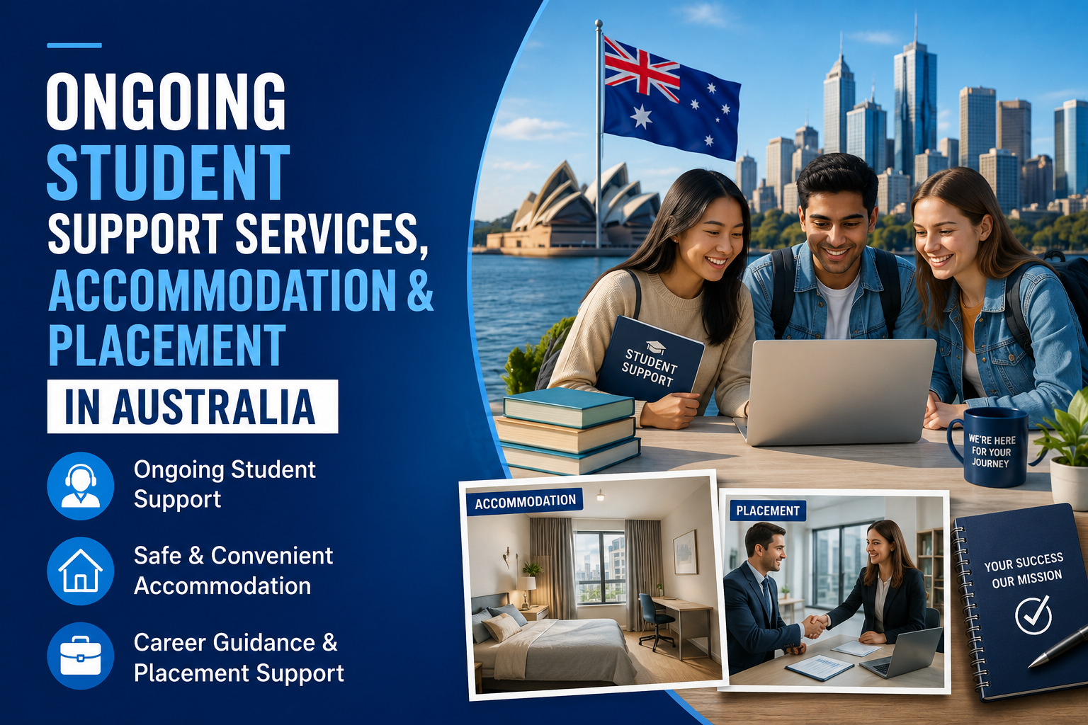 Ongoing Student Support Services, Accommodation & Placement in Australia