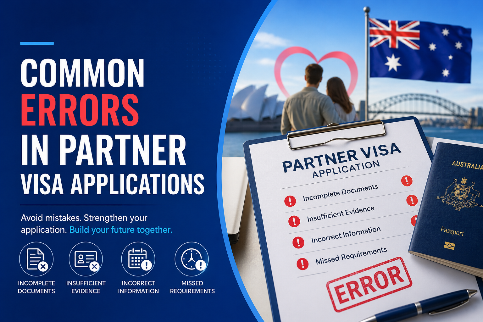 Common Errors in Partner Visa Applications
